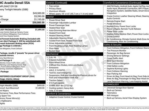 Used 2019 GMC Acadia Denali w/ Technology Package image 6