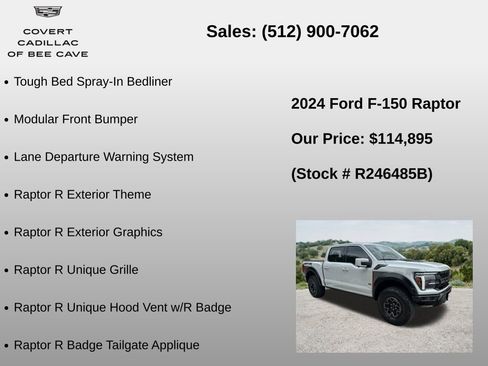 Used 2024 Ford F150 Raptor w/ Equipment Group 803A Raptor R AWD/4WD image 24