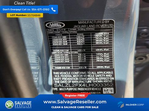 Used 2020 Land Rover Range Rover Evoque First Edition AWD/4WD image 17