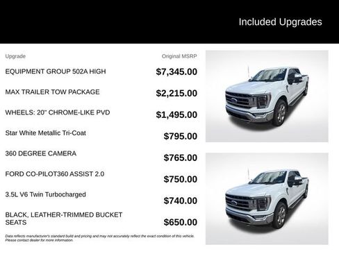 Used 2022 Ford F150 Lariat w/ Equipment Group 502A High AWD/4WD image 5