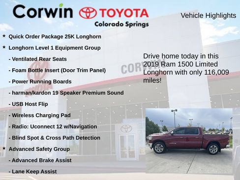 Used 2019 RAM 1500 Limited AWD/4WD image 7