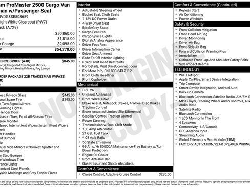 New 2025 RAM ProMaster 2500 w/ Convenience Group FWD image 15