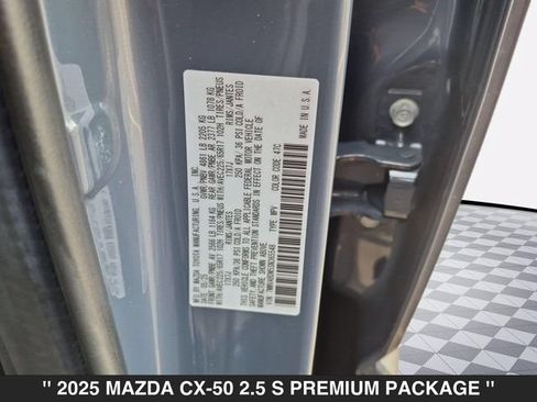 Certified 2025 MAZDA CX-50 AWD 2.5 S w/ Premium Package image 38