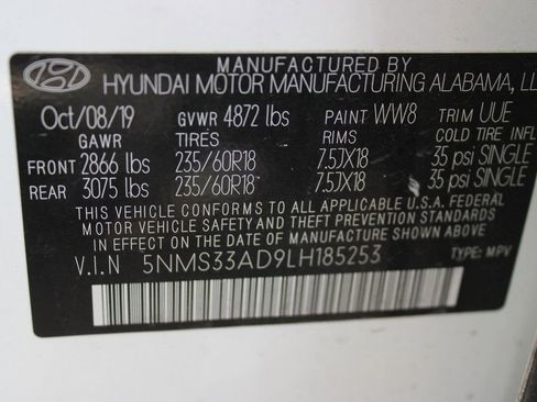 Used 2020 Hyundai Santa Fe SEL w/ Convenience Package image 11