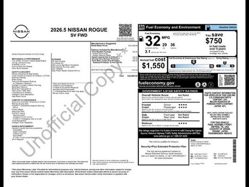 Used 2026 Nissan Rogue SV w/ Cold Weather Package image 35