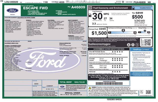 Certified 2023 Ford Escape Active w/ Tech Pack #2 FWD image 9