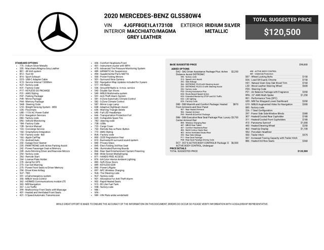 Used 2020 Mercedes-Benz GLS 580 4MATIC image 2