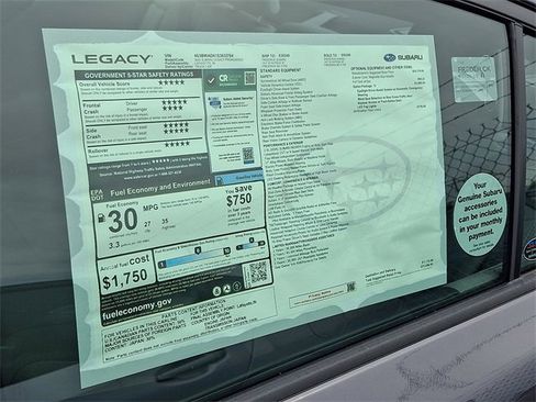New 2025 Subaru Legacy Premium image 17