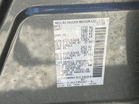 Used 2019 Nissan Pathfinder SV AWD/4WD image 29