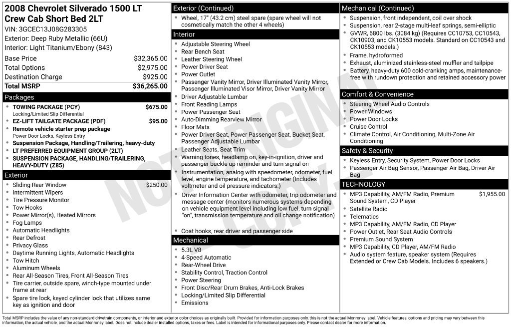 Used 2008 Chevrolet Silverado 1500 LT w/ Towing Package RWD image 11
