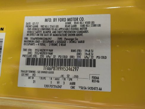 Used 2017 Ford Mustang Coupe w/ Wheel & Stripe Package RWD image 33