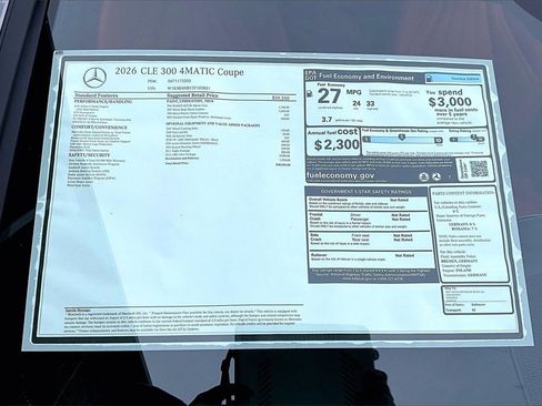 New 2026 Mercedes-Benz CLE 300 4MATIC Coupe image 14