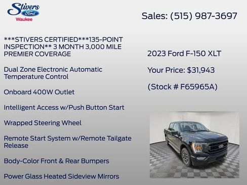 Used 2023 Ford F150 XLT w/ Equipment Group 302A High AWD/4WD image 26
