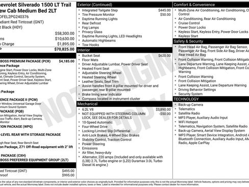Used 2023 Chevrolet Silverado 1500 LT Trail Boss w/ LT Trail Boss Premium Package AWD/4WD image 37