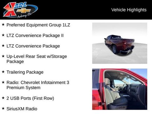 Certified 2019 Chevrolet Silverado 1500 LTZ w/ LTZ Convenience Package image 2