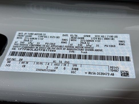 New 2026 Ford F150 XLT w/ Equipment Group 302A MID AWD/4WD image 22