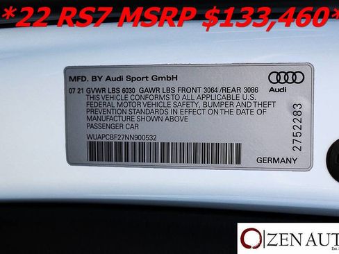 Used 2022 Audi RS 7 Sportback w/ Carbon Optic Package image 66