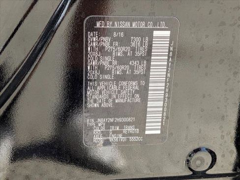 Used 2017 Nissan Armada Platinum w/ Captain Seat Package image 24