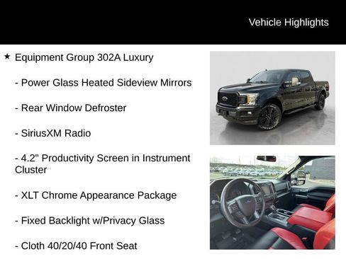Certified 2020 Ford F150 XLT w/ Equipment Group 302A Luxury AWD/4WD image 6