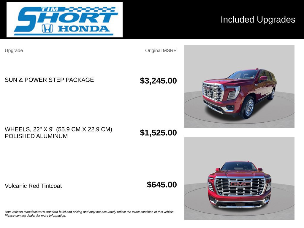 Used 2025 GMC Yukon Denali w/ Sun & Power Step Package AWD/4WD image 6