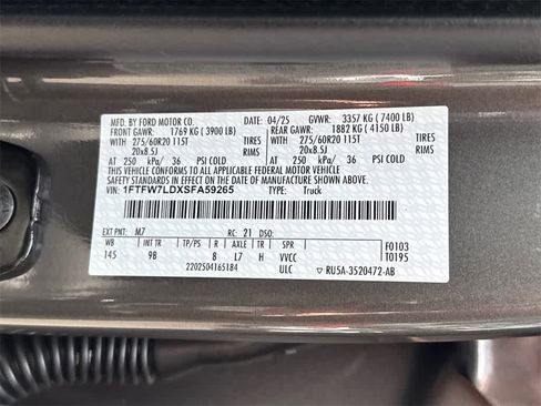 New 2025 Ford F150 Platinum w/ Equipment Group 702A High image 36