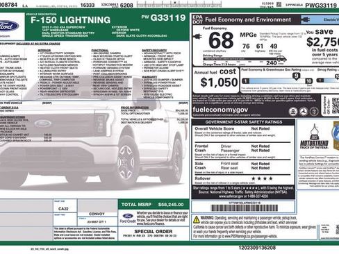 Used 2023 Ford F150 Lightning XLT image 4