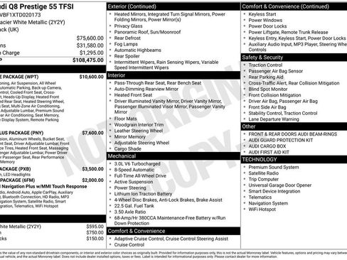 New 2026 Audi Q8 Prestige w/ Prestige Package AWD/4WD image 68