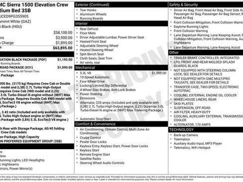 Used 2023 GMC Sierra 1500 Elevation w/ LPO, Elevation Black Package image 6