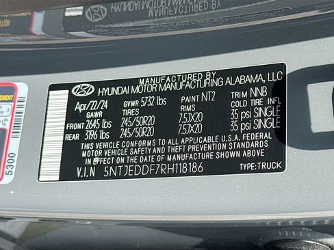 Used 2024 Hyundai Santa Cruz Limited AWD/4WD image 34
