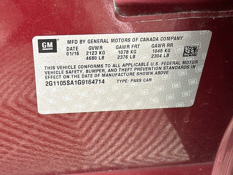 Used 2016 Chevrolet Impala LT w/ Convenience Package FWD image 30