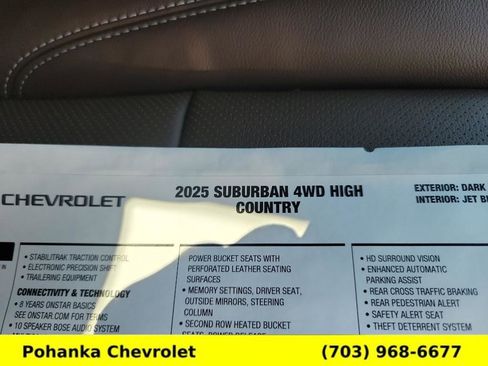 New 2025 Chevrolet Suburban High Country image 34