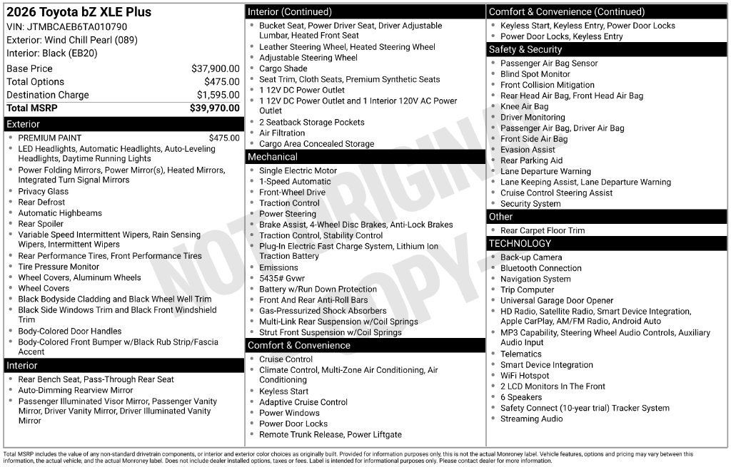 Used 2026 Toyota bZ FWD image 8