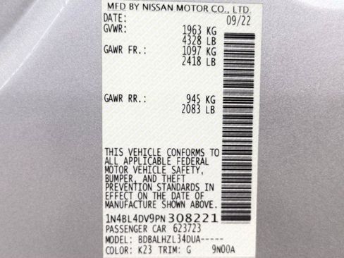 Used 2023 Nissan Altima 2.5 SV FWD image 52