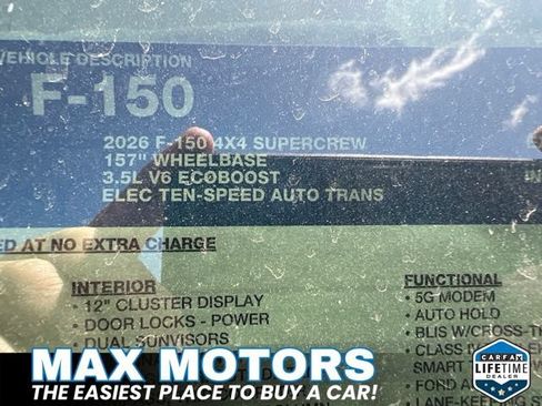 New 2026 Ford F150 XLT w/ Equipment Group 302A MID AWD/4WD image 14