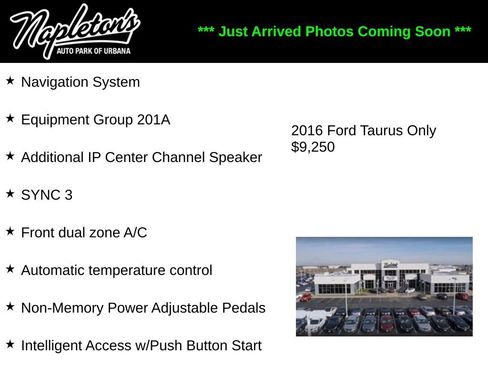Used 2016 Ford Taurus SEL w/ Equipment Group 201A FWD image 1