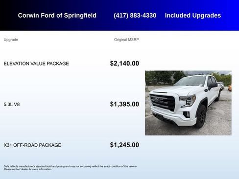 Used 2020 GMC Sierra 1500 Elevation w/ Elevation Value Package AWD/4WD image 5
