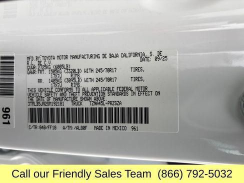 New 2025 Toyota Tacoma SR5 image 24