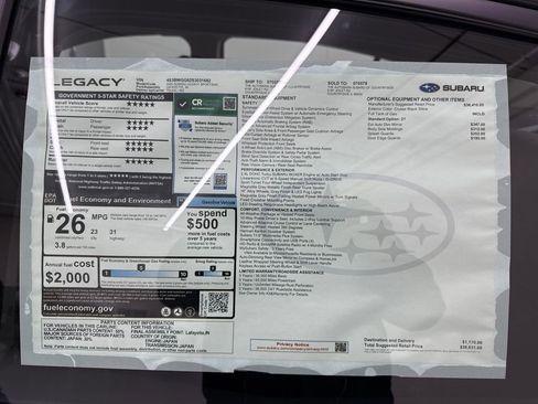New 2025 Subaru Legacy Sport image 27
