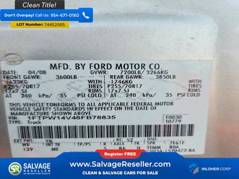 Used 2008 Ford F150 4x4 SuperCrew image 16