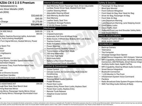 Used 2022 MAZDA CX-5 AWD 2.5 S w/ Premium Package image 32