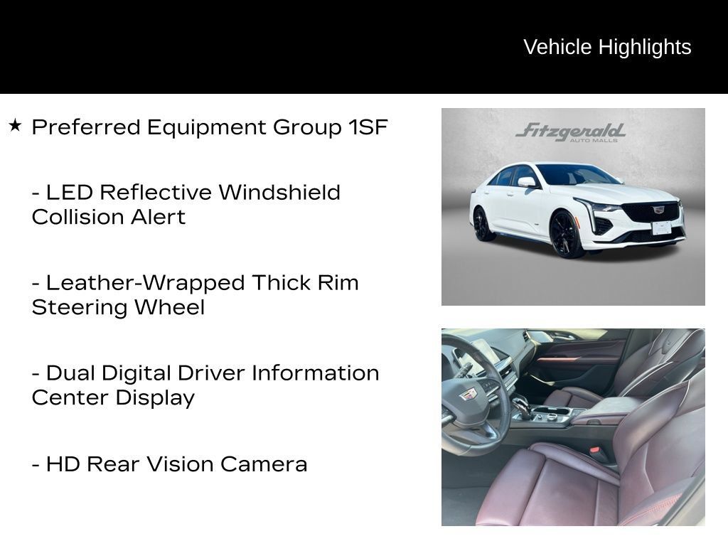 Certified 2024 Cadillac CT4 V w/ LPO, Blue Accent Package RWD image 9