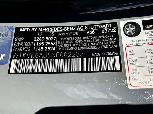 Used 2022 Mercedes-Benz SL 55 AMG 4MATIC image 33