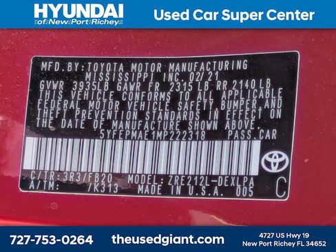 Used 2021 Toyota Corolla LE FWD image 33