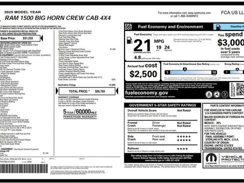 Used 2025 RAM 1500 Big Horn AWD/4WD image 4