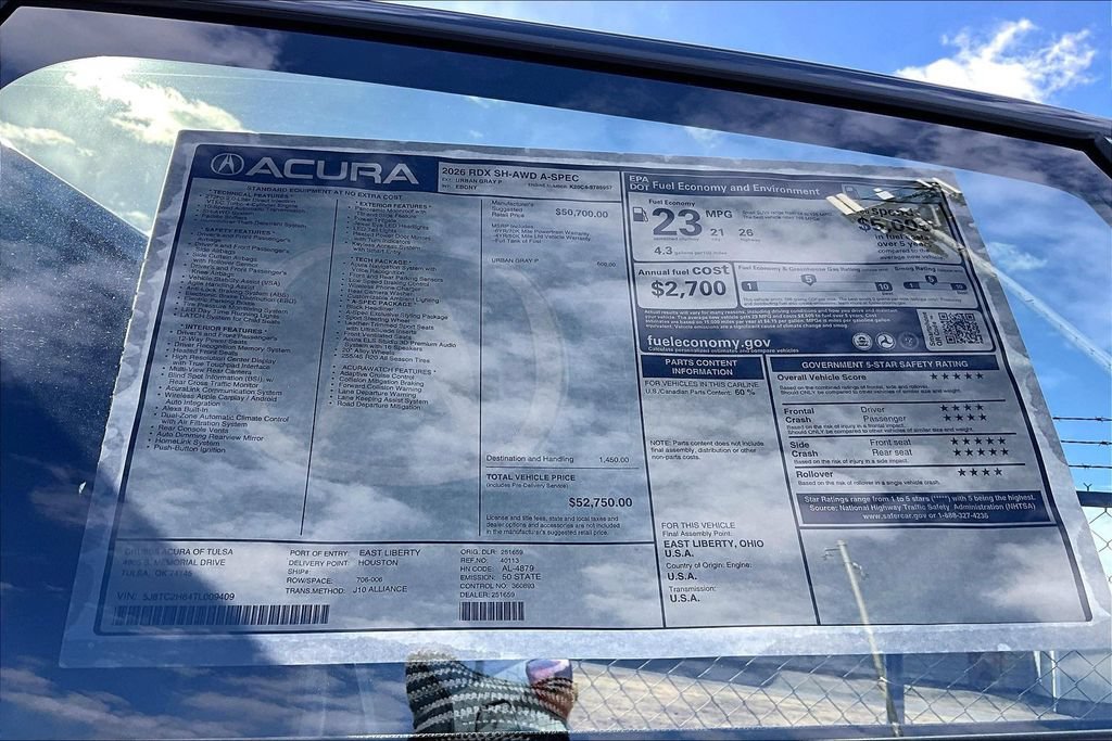 New 2026 Acura RDX w/ Advance Package AWD/4WD image 43