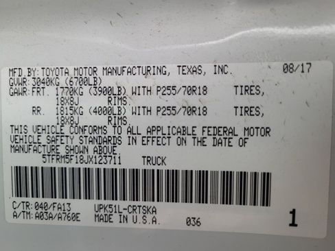 Used 2018 Toyota Tundra SR image 33