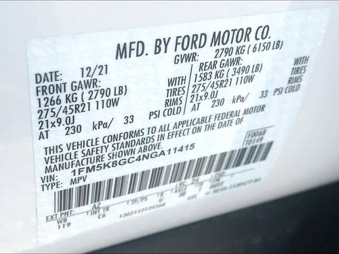 Used 2022 Ford Explorer ST w/ Equipment Group 401A image 33