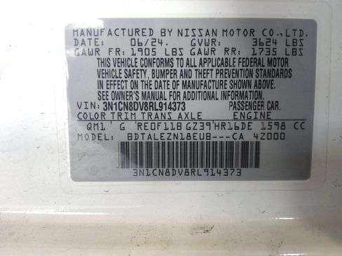 Used 2024 Nissan Versa S w/ Trunk Package image 33