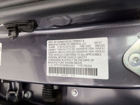 Used 2021 Honda Ridgeline RTL image 18