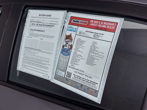 Certified 2025 Nissan Versa SV w/ Electronics Package FWD image 13
